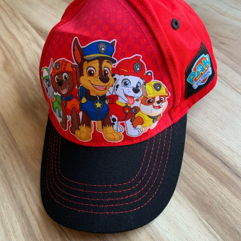 Red Kids Boys Hat Cartoon Rescue Pups Adjustable Baseball Cap Youth 3-5Y Sports